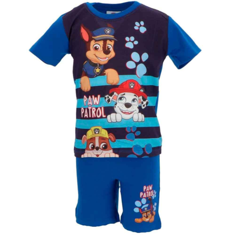 Paw-Patrol-sommerpyjamas-blå-2-6-år.