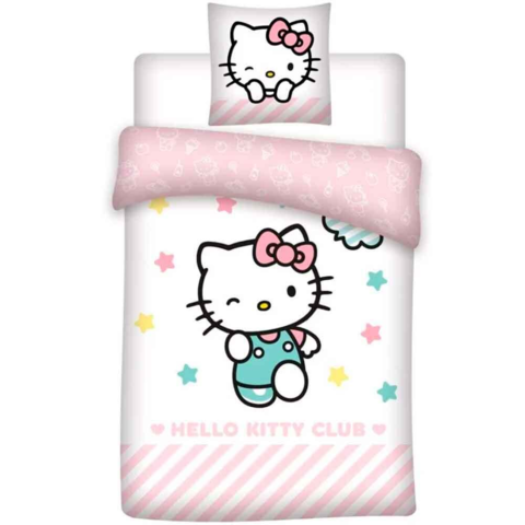 Hello-Kitty-sengetøj-kitty-club-140x200cm-Bomuld