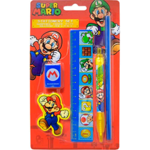 Super-Mario-Skolesæt-skrivesæt-5-dele