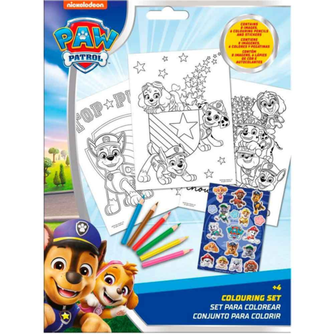 Paw-Patrol-Malesæt-med-6-farrver-8-ark