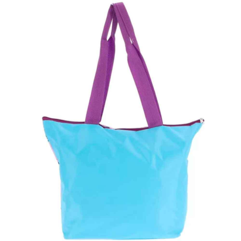 Disney-Frost-Strandtaske-lilla-lyseblå-47x33cm