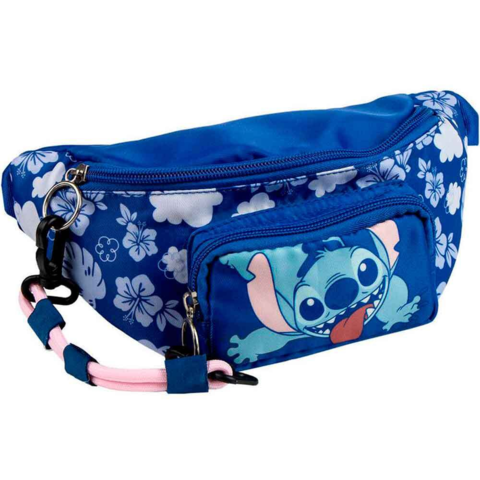 Lilo-og-Stitch-bæltetaske-blå-25cm-Stitch
