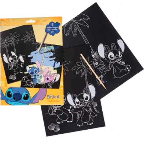 Lilo-og-Stitch-skrabesæt-med-træblyant-2-ark.