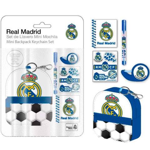 Real-Madrid-skrivesæt-med-nøgleringstaske-5-dele