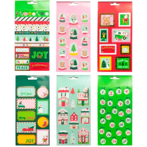 Juleklistermærkebog-med-16-ark-8-juledesigns