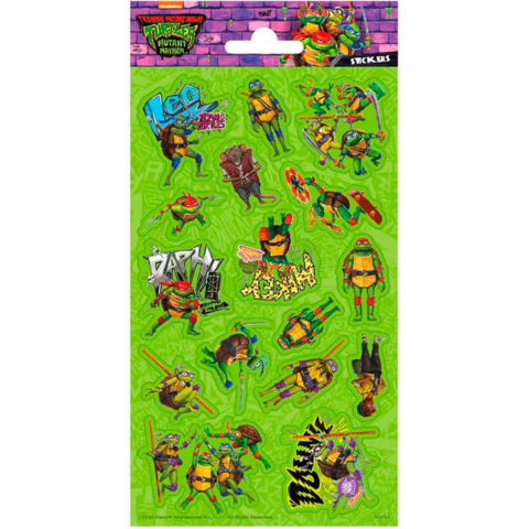 Ninja-Turtles-Teenage-Mutant-klistermærker-1-ark-Glitter