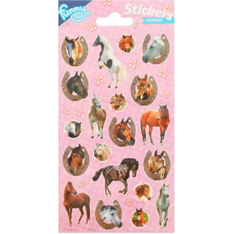 Heste-Klistermærker-1-ark-20-klistermærker.