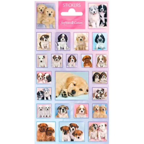Hundehvalpe-Klistermærker-1-ark
