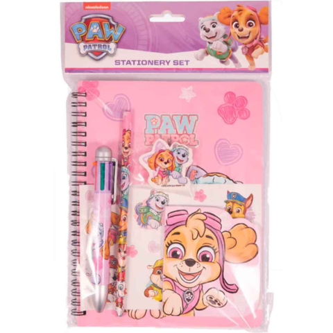 Paw-Patrol-Skye-Skrivesæt-5-dele-med-notesbog