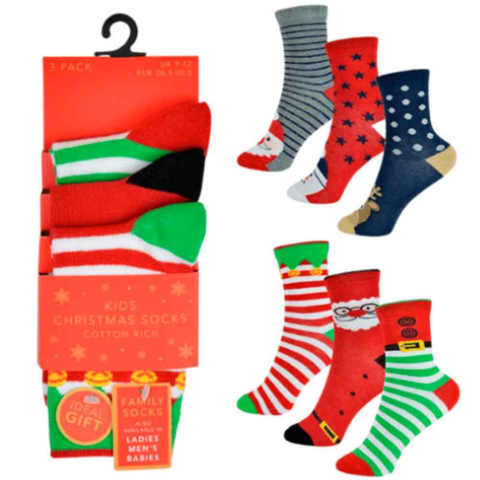 Julestrømper-Christmas-Design-3-pak-str.-23-39