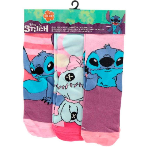Lilo-og-Stitch-strømper-3-pak-Stitch-Scrump