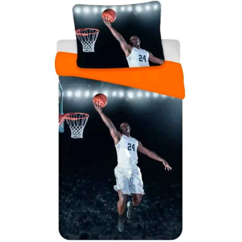 Basketball-sengetøj-140x200cm-Bomuld
