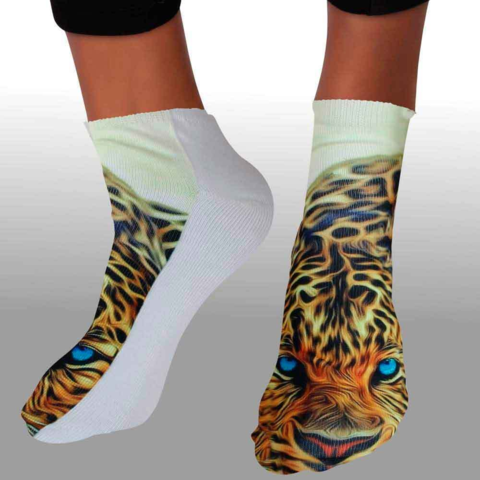 White-leopard-motif-strømper-str.-37-40.