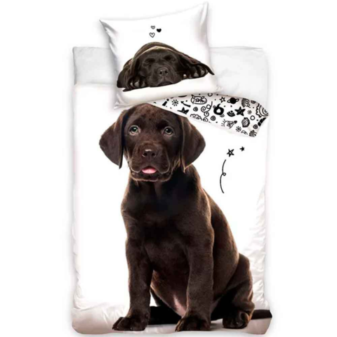 Labrador-sengetøj-140x200cm-Bomuld-Vendbart