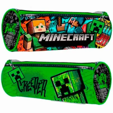 Minecraft-Penalhus-rundt-22x8cm-Creeper
