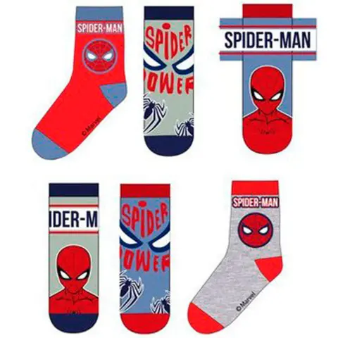 Spiderman-strømper-3-pak-flere-varianter