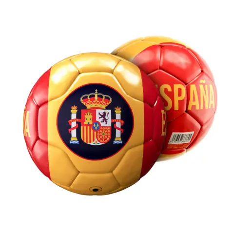 Spain Fodbold rød/gul size 5