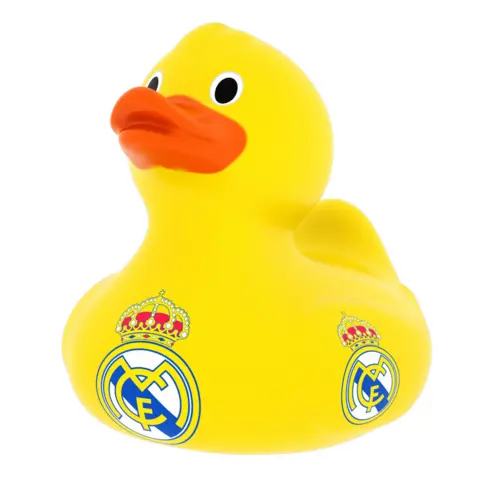 Real Madrid badeand i gul med logo