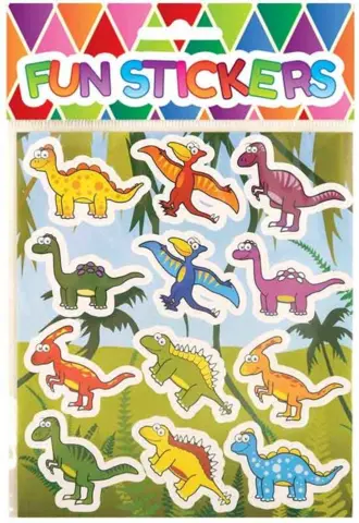 Stickers med dinosauer 12 stk