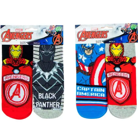 Marvel Avengers anti-slip sokker 2 pak
