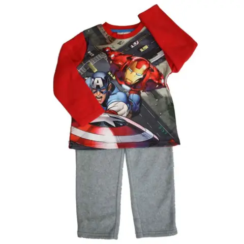Marvel Avengers Fleece pyjamas med Iron Man og Captain America