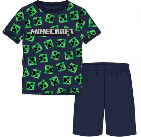 Minecraft Pyjamas kort Creeper