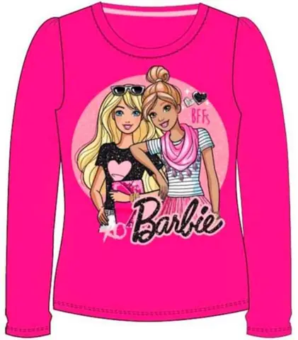 Langærmet Barbie t-shirt pink
