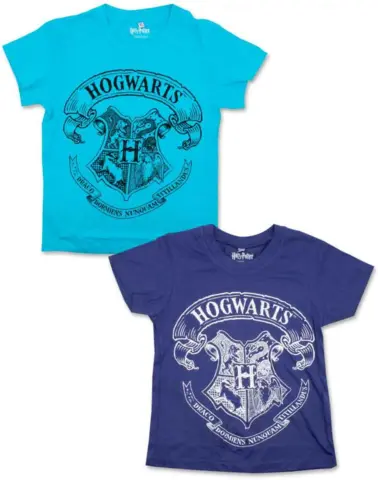 Harry Potter kort t-shirt turkis eller lilla