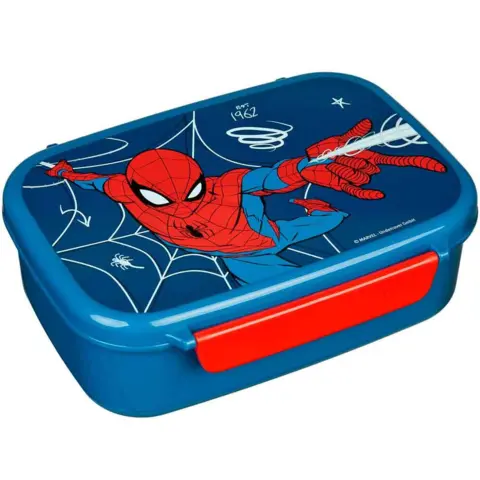 Marvel-Spiderman-Madkasse-Blå