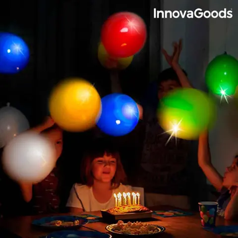 LED balloner til festlige aftener i 10 stk pakke
