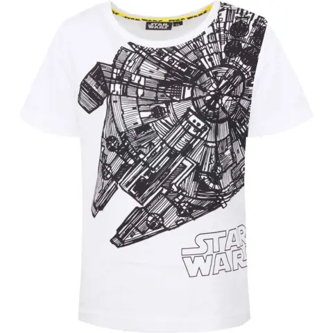 Star Wars kort t-shirt The Galaxy hvid