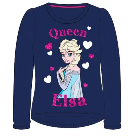 Queen Elsa T-Shirt mørkeblå