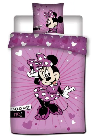 Minnie Mouse sengetøj lyserødt 140x200
