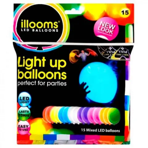 LED Balloner 15 stk i flere farver