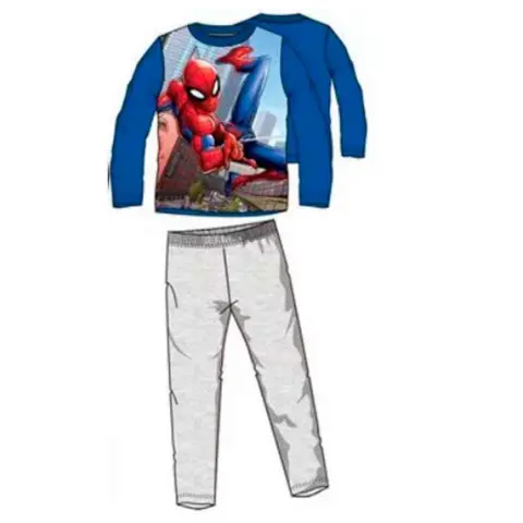 Spiderman fleece pyjamas blå grå