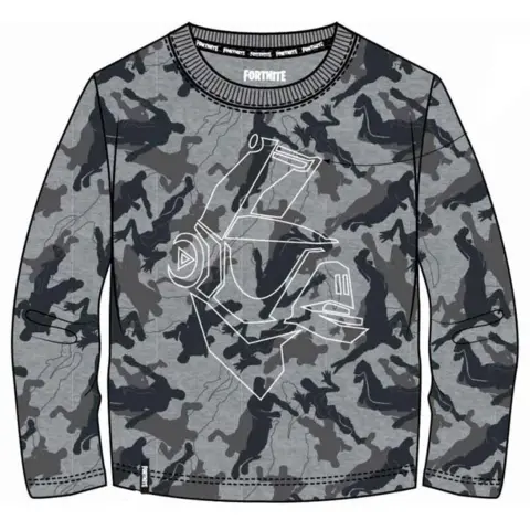 Fortnite LS T-shirt Camo grå