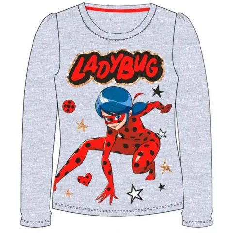 Miraculous Ladybug t-shirt i grå