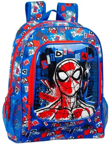 Spiderman skoletaske 42 cm blå