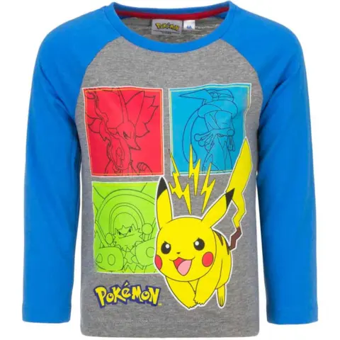 Pokemon Pikachu langærmet t-shirt