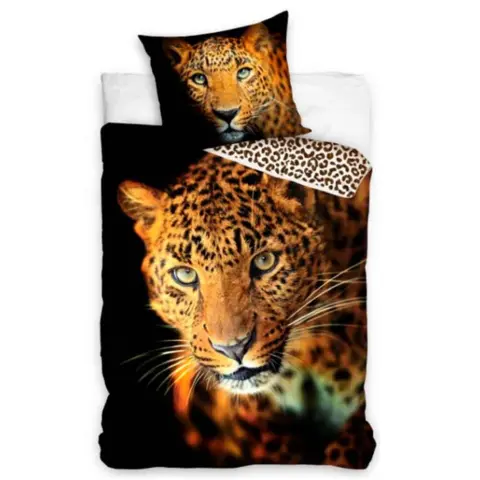 Leopard sengetøj 140x200