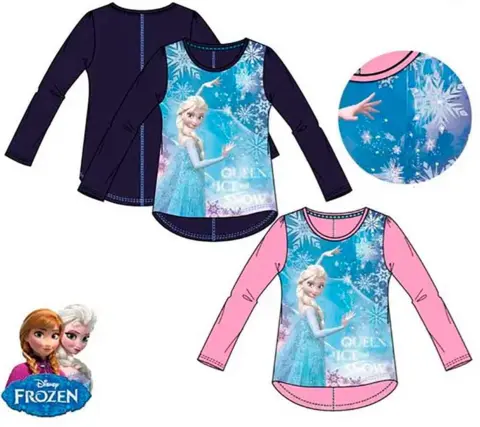 Disney Frost LS t-shirt lyserød eller mørkeblå