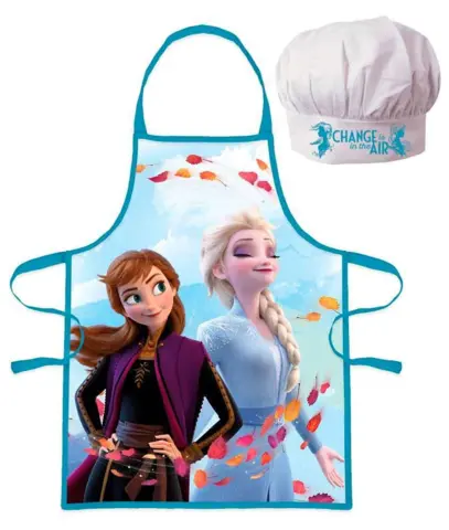 Disney Frost kokkehue og forklæde med Anna og Elsa