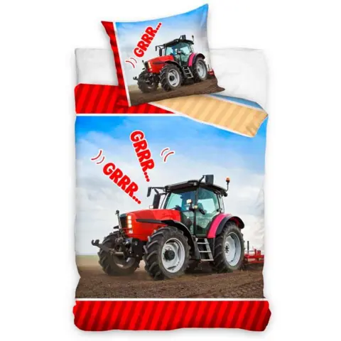 Traktor sengetøj 140x200