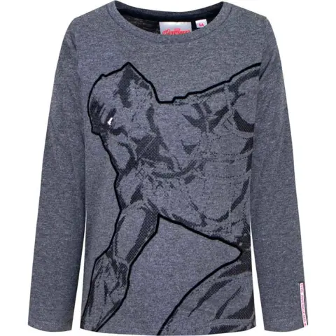 Avengers langærmet t-shirt ironman grå