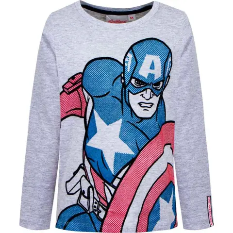 Captain America langærmet t-shirt fra Marvel Avengers