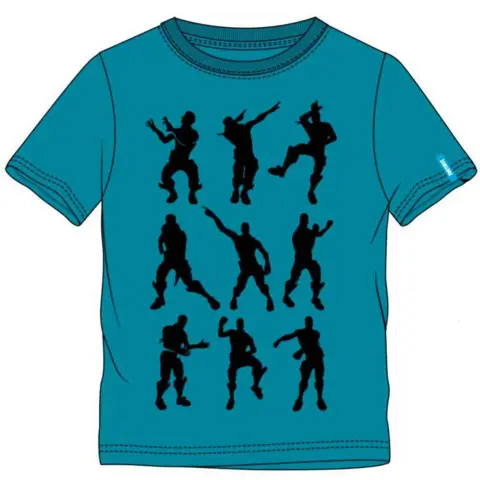 Fortnite t-shirt med danse emotes kort