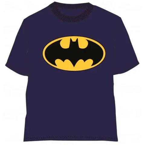 Batman kort t-shirt blå med bat-logo