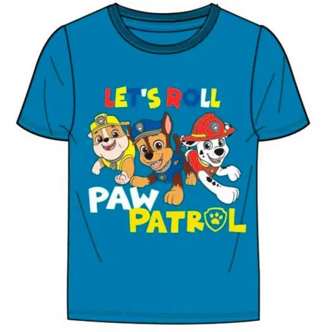 Kortærmet Paw Patrol t-shirt i blå
