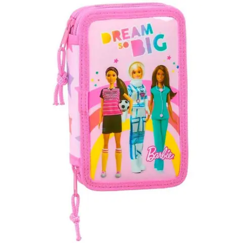 Barbie penalhus med indhold i 2 lag