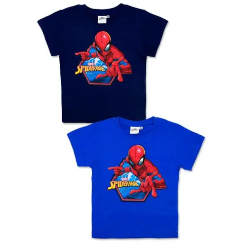 Spiderman t-shirt kort blå eller navy
